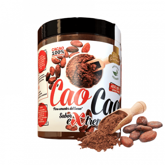 Protella Cao Cao - Cacao en Polvo Desgrasado con Stevia 450 gr