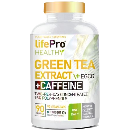 LIFE PRO GREEN TEA + EGCG + CAFFEINE 90 VEGANCAPS 98% POLYPHENOLS